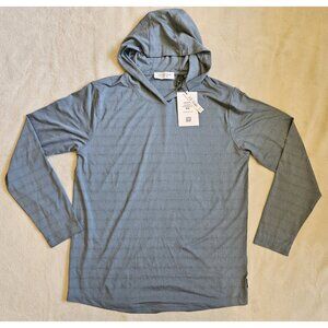 Projek Raw Performance Tech Apparel T Shirt Hooded Men's Size Medium Slate Blue